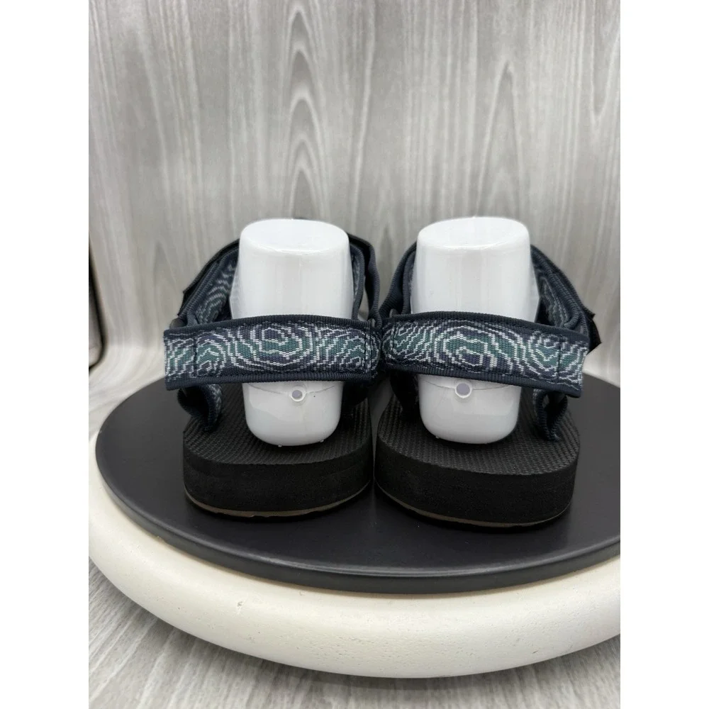 Teva Original Universal Mens Size 9 Archive Topo Navy Print Outdoor Sandals NEW